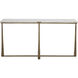 Cowell 64 X 20 inch White / Antique Brass Console Table